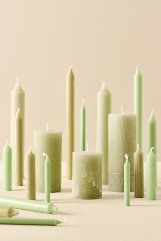 Taper Candle Green Tea 20cm