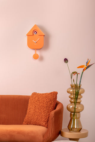 Wall Clock Cuckoo Orange