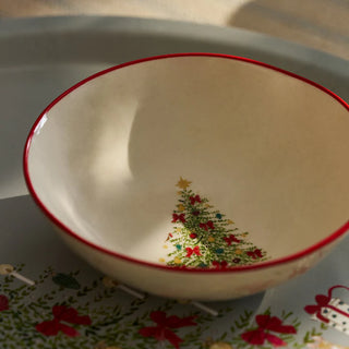 Cosy Christmas Stoneware Nibble Bowl