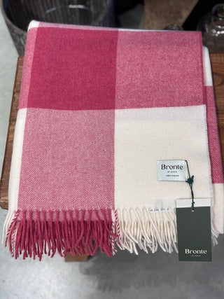Bronte By Moon - Pastel Block Check Throw