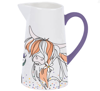 Ceramic Jug Large Highland Cow