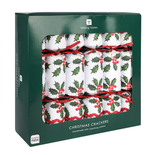 Botantical Holly 12 Inch Crackers 12pk