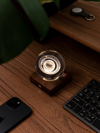 Amber Crystal Light Saturn