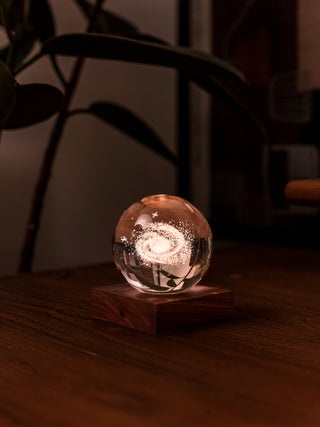 Amber Crystal Light Galaxy