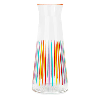Stripe Glass Carafe Multi