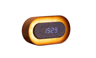 Lumos Clock Oval Walnut