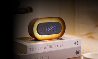Lumos Clock Oval Walnut