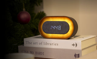 Lumos Clock Oval Walnut