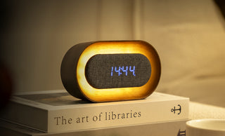 Lumos Clock Oval Walnut