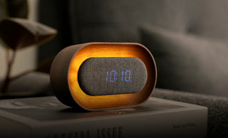 Lumos Clock Oval Walnut