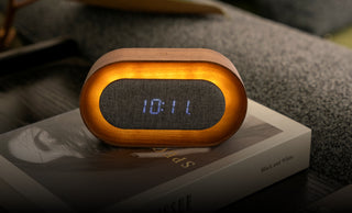 Lumos Clock Oval Walnut