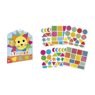 150 Stickers In Sheets - Geometric Shapes