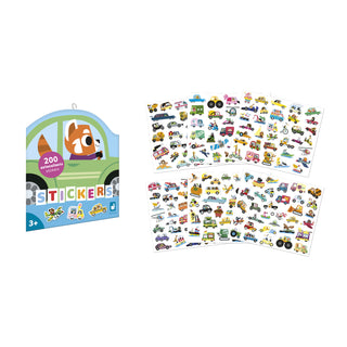 200 Stickers In Sheets - Vehicles