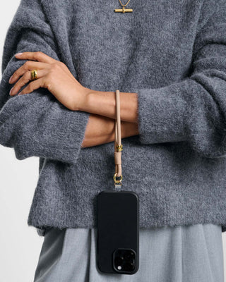 Phone Wristlet Strap Nude Pink