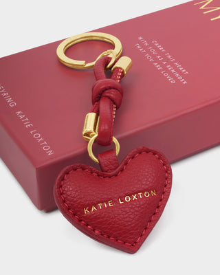 Key To My Heart Gift Boxed Keyring Red