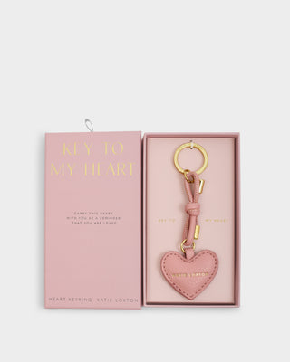 Key To My Heart Gift Boxed Keyring Rose Pink
