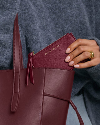 Hallie Coin & Card Holder Cherry