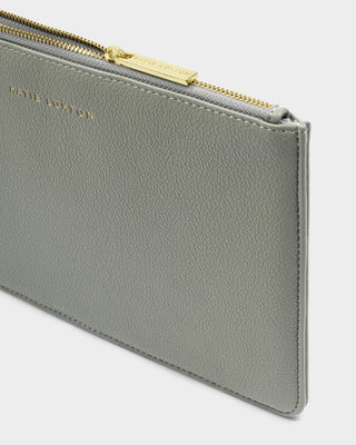 Hallie Wristlet Pouch Graphite Green