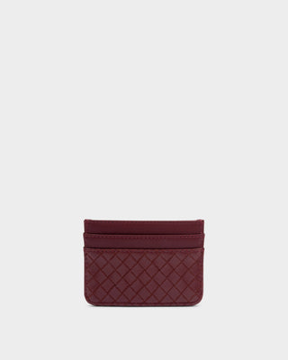 Nova Woven Texture Card Holder Cherry