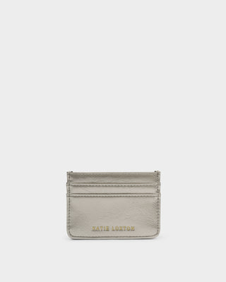 Nova Textured Patent Cardholder Pewter