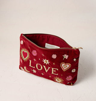 Love Charm Rouge Velvet Everyday Pouch