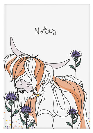 Notebook A5 Highland Cow