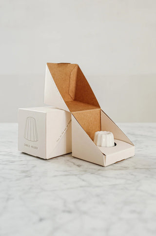 Porcelain Candle Holder - Glossy White