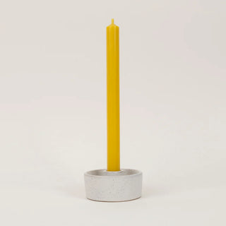 Single Ochre Candle Dinner Candle