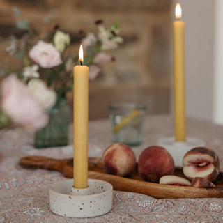Single Ochre Candle Dinner Candle
