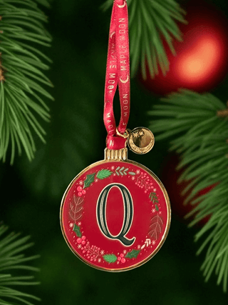 Monogram Enamel Christmas Decoration - Q