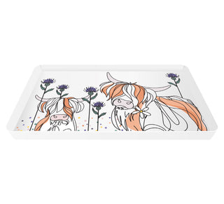 Rectangular Trinket Dish Highland Cow