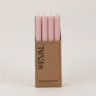 Single Rose Quartz Dinner Candle