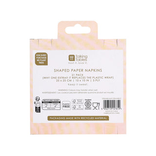Starwberry Crush Shaped Napkin 21Pk