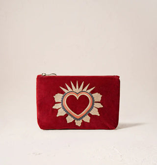 Enchanted Heart Rouge Velvet Mini Pouch