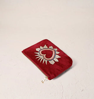 Enchanted Heart Rouge Velvet Mini Pouch
