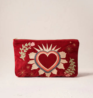 Enchanted Heart Rouge Velvet Everyday Pouch
