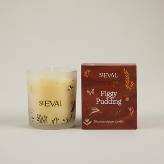 Glass Christmas Candle - Figgy Pudding