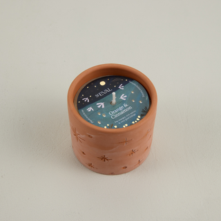 Pot Christmas Terracotta Orange & Cinnamon