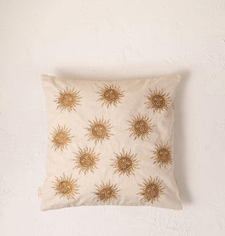 Sun Goddess Oat Cotton Cushion Cover