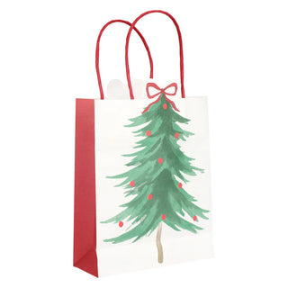Tree Bow Gift Bag -8pk