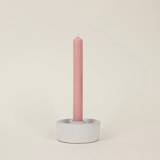 Candle Holder White Speckle