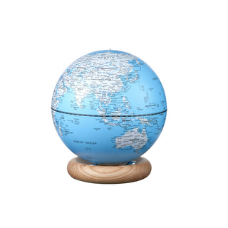 Atlas Globe Light Blue Mini White Ash