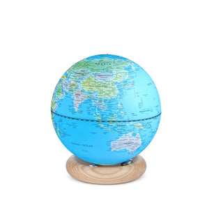 Atlas Globe Light Blue Mini White Ash
