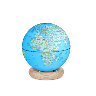 Atlas Globe Light Blue Mini White Ash
