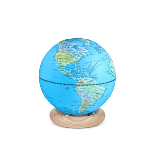 Atlas Globe Light Blue Mini White Ash