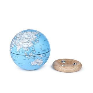 Atlas Globe Light Blue Mini White Ash
