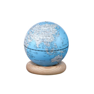 Atlas Globe Light Blue Mini White Ash