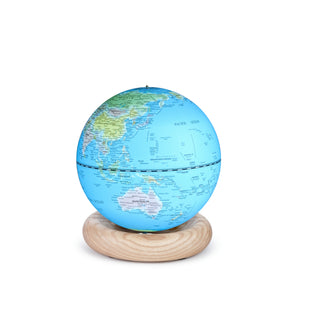 Atlas Globe Light Blue Mini White Ash