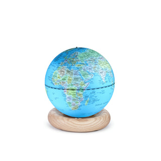 Atlas Globe Light Blue Mini White Ash