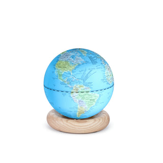 Atlas Globe Light Blue Mini White Ash